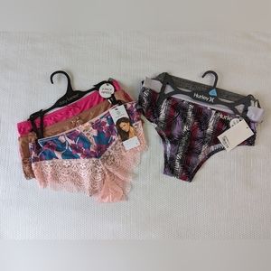 SET Underwear HURLEY 3 Pack Women’s Size L + Daisy Fuentes 3 pack women's size…